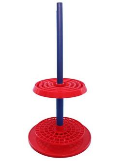 صورة حامل ماصات دوّار بطابقين (بلاستيك) (Rotary Pipette Stand Two Tier Plastic) - واقف للتجارة صنعاء