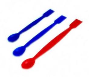 صورة سبتيولا بلاستيكية مخبرية (ملعقة وطرف مسطح) (Plastic Laboratory Spatula Spoon Chemical Resistant) - واقف للتجارة صنعاء