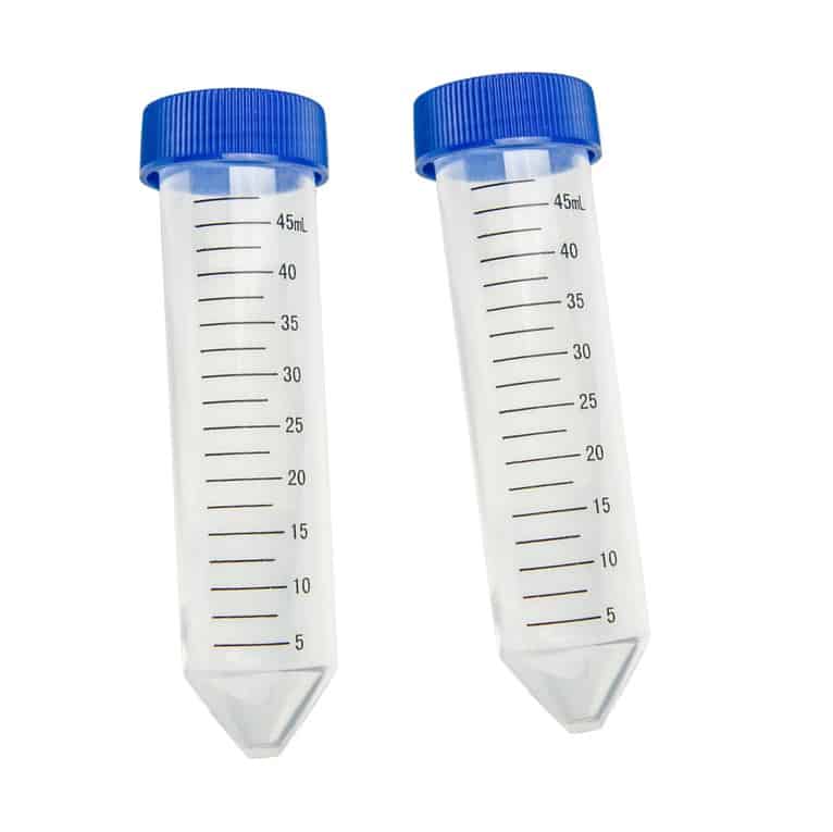 صورة أنابيب طرد مركزي 50 مل مخروطية بغطاء لولبي (50ml Conical Centrifuge Tubes with Blue Screw Cap - Graduated Falcon Tube) - واقف للتجارة صنعاء صورة أنابيب طرد مركزي 50 مل مخروطية بغطاء لولبي (50ml Conical Centrifuge Tubes with Blue Screw Cap - Graduated Falcon Tube) - واقف للتجارة صنعاء