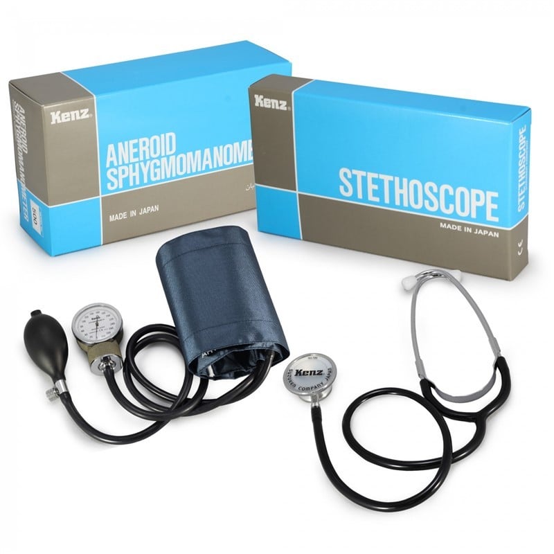 صورة طقم جهاز ضغط زئبقي بديل (عقربي) مع سماعة طبية (Aneroid Sphygmomanometer & Stethoscope Kit) - واقف للتجارة صنعاء صورة طقم جهاز ضغط زئبقي بديل (عقربي) مع سماعة طبية (Aneroid Sphygmomanometer & Stethoscope Kit) - واقف للتجارة صنعاء