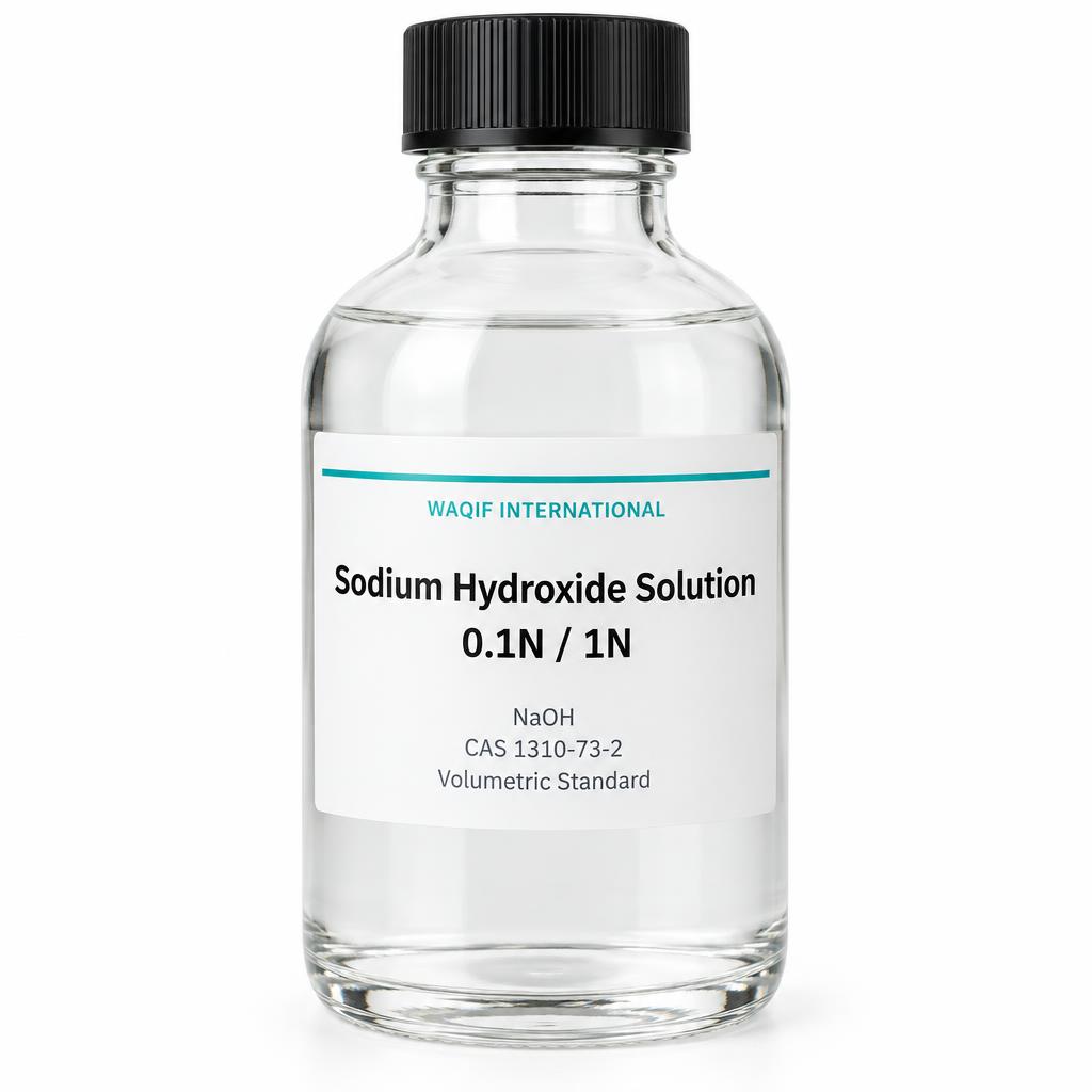 صورة محلول هيدروكسيد الصوديوم 0.1N / 1N قياسي (Sodium Hydroxide Standard Solution 0.1N / 1N) - واقف للتجارة صنعاء