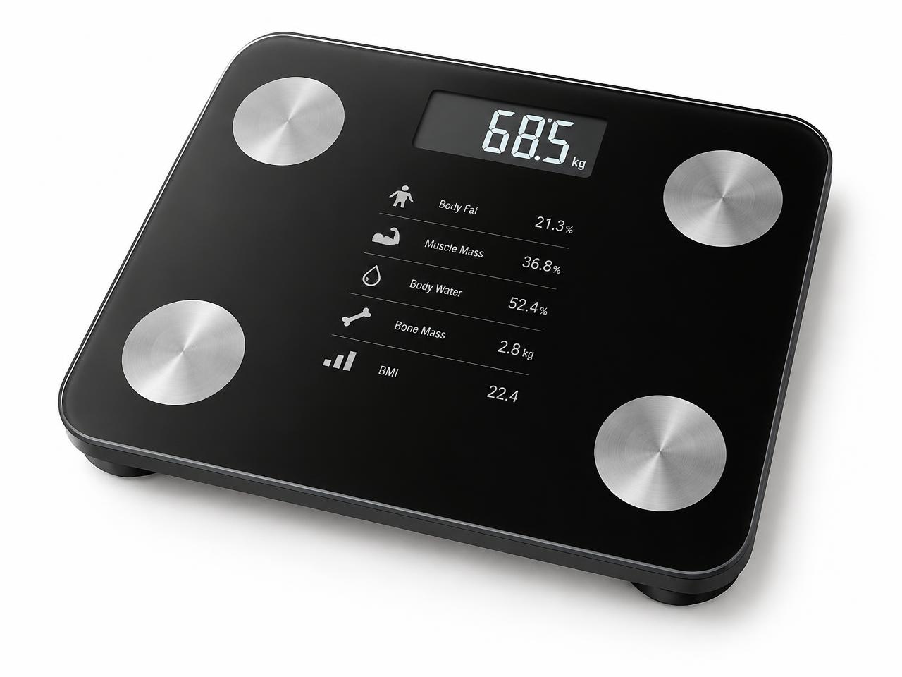 صورة ميزان شخصي رقمي بمؤشرات تكوين الجسم (Digital Body Composition Personal Scale) - واقف للتجارة صنعاء
