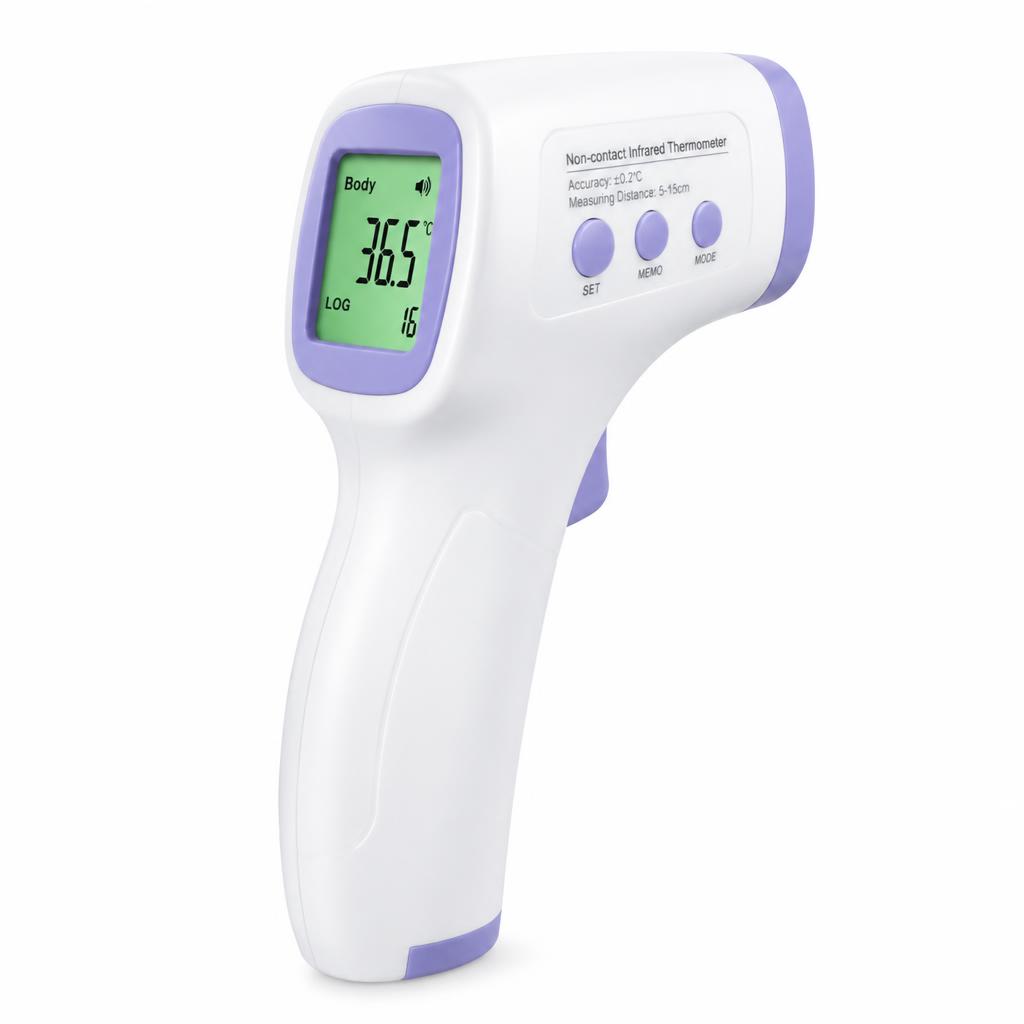 صورة ترمومتر جبهة بالأشعة تحت الحمراء (بدون لمس) (Non-Contact Infrared Forehead Thermometer Gun) - واقف للتجارة صنعاء صورة ترمومتر جبهة بالأشعة تحت الحمراء (بدون لمس) (Non-Contact Infrared Forehead Thermometer Gun) - واقف للتجارة صنعاء