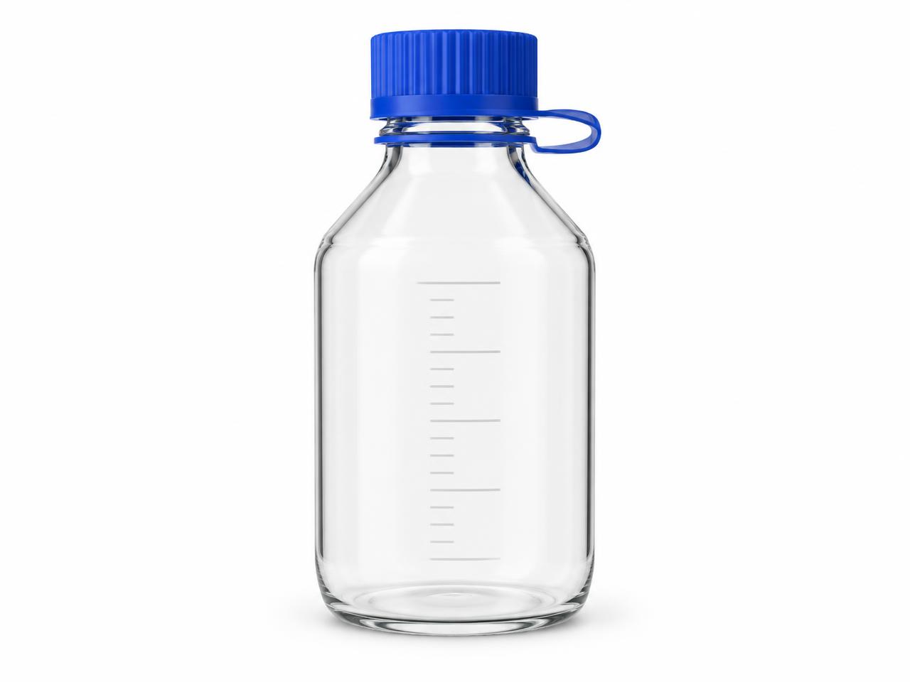 صورة زجاجة محاليل حرارية بغطاء أزرق 100 مل (Autoclavable Media Bottle with Blue Cap 100 ml) - واقف للتجارة صنعاء صورة زجاجة محاليل حرارية بغطاء أزرق 100 مل (Autoclavable Media Bottle with Blue Cap 100 ml) - واقف للتجارة صنعاء