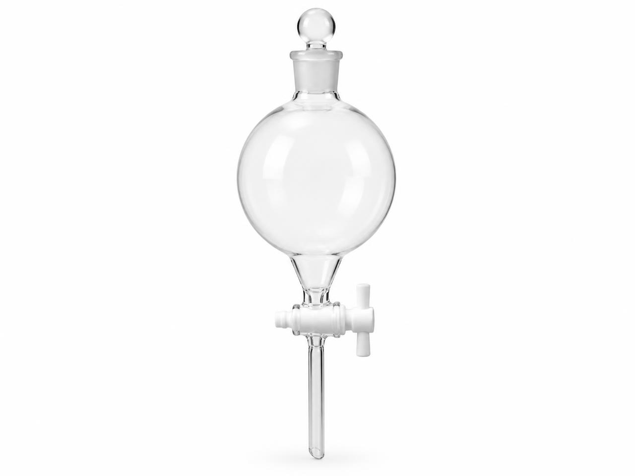 صورة قمع فصل كروي 60 مل (Globe Separating Funnel 60 ml) - واقف للتجارة صنعاء صورة قمع فصل كروي 60 مل (Globe Separating Funnel 60 ml) - واقف للتجارة صنعاء