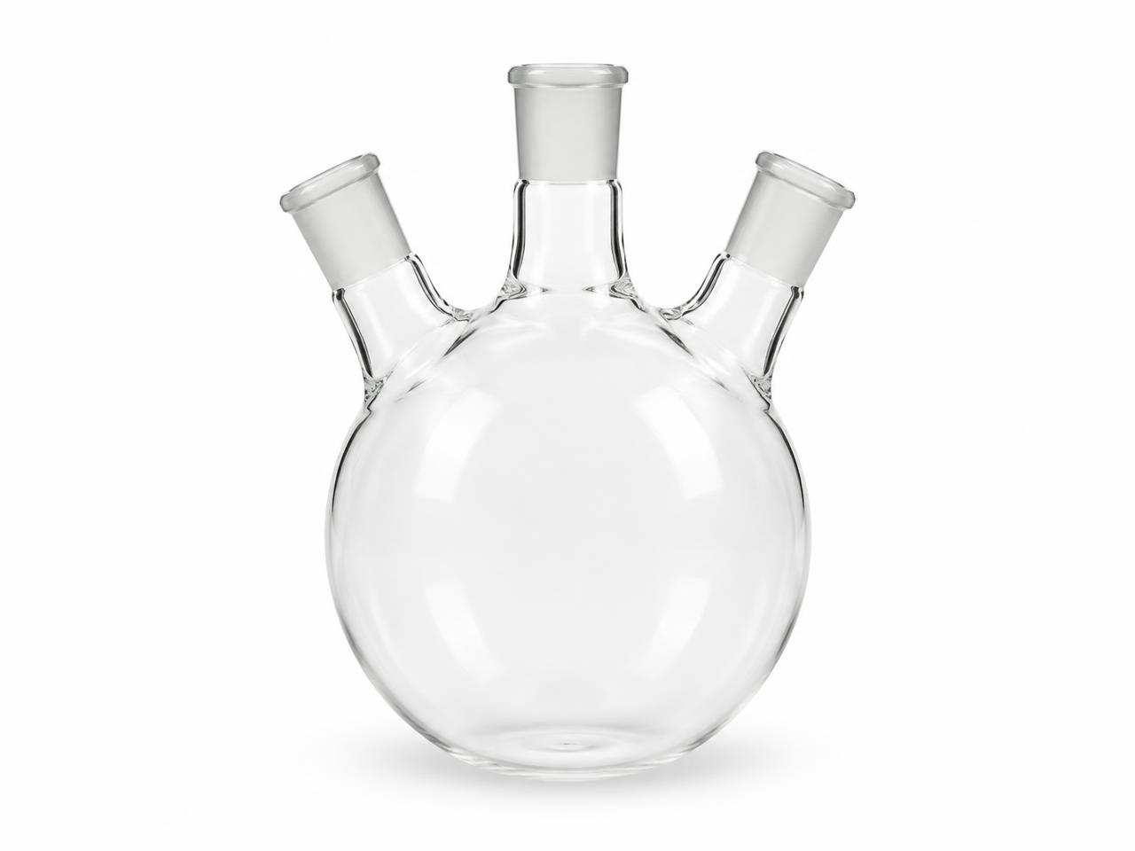 صورة زجاجة وولف ثلاث فتحات 100 مل (Woulff Bottle (Three Neck) 100 ml) - واقف للتجارة صنعاء صورة زجاجة وولف ثلاث فتحات 100 مل (Woulff Bottle (Three Neck) 100 ml) - واقف للتجارة صنعاء